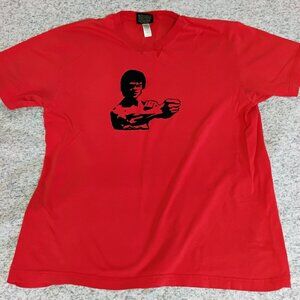 Bruce Lee Shirt Kung Fu Vintage Karate Y2K Image L T-Shirt